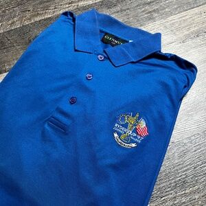 Vintage 1997 Johnnie Walker Polo Shirt Size XL Blue 90's Ryder Cup 90's Blue